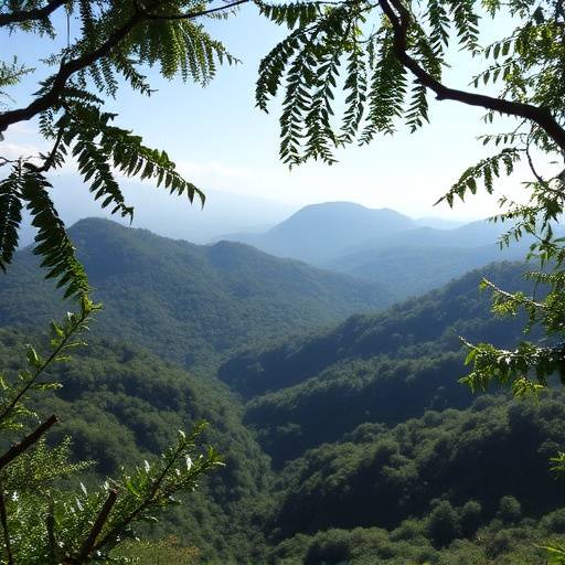Panoramic view of Bwindi Impenetrable National Park with lush green forest canopy